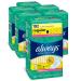 Always Ultra Thin Feminine Pads for Women Size 1 Regular Absorbency with Wings Scented 32 Count - Pack of 6 (192 Total Count)