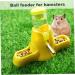 Hamster Water Bottle with Stand 80ML Guinea Pig Water Bottle and 2 Food Dispensers Free Standing Automatic Bottle Dispenser for Small Animals - Buy Online on GoSupps.com
