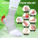 Plantarelief Neuropathy Socks for Women & Men - Compression Ankle Socks for Pain Relief & Swelling - 2 Pairs L/XL - White - Buy Online on GoSupps.com