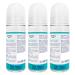 Natural Mineral Salts Deodorant Roll-On (3-Pack) | Fragrance-Free Vegan & Sensitive Skin-Friendly | Clear & Clean Beauty Formula - Buy Online on GoSupps.com