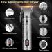 Qreeyx Hair Clippers for Man T-Blade Trimmer Nose Hair Trimmer Electric Shaver Set Professional 4 in 1 Barber Clippers Set for Haircut Men s Grooming Kit with LCD Display Ideal Gift for Him Silver - Buy Online on GoSupps.com