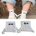 Magnetic Sucktion 3D Doll Couple Socks Couple Holding Hands Funny Socks Hand In Hand Socks Magnetic Holding Hands Socks White