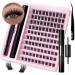 100 Clusters False Eyelashes D Curl - DIY Eyelash Extensions with Glue for Beginners | International Shipping - Buy Online on GoSupps.com