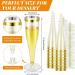 60 Pcs 5oz Gold Glitter Plastic Champagne Flutes - Disposable Wedding Party Toasting Glasses - Buy Online on GoSupps.com