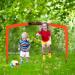 WEKEFON Set of 2 Portable 3.6'x2.7' Soccer Goals with Carry Bag - Foldable Pop Up Net for Kids and Youth Soccer Practice in Orange - Buy Online on GoSupps.com