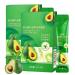 Masque bulles nettoyant acide complexe l'avocat Masque bulles d'avocat Masque en mousse d'avocat multi-acides Emball individuellement et portable
