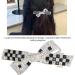 Shop Strass Hair Clips - Black & White Checkerboard Bowknot Ponytail Hairpins for Women & Girls - Stylish Hair Styling Tools - Buy Online on GoSupps.com