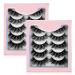 Sibba more layer ige 5d eyelashes wrong eyelashes 10 pair dramatic 20 mm faux mink fake eyelashes pack wispy long thick high crossed volume fluffy eyelash extension eyes make-up
