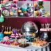 500 PCS DIY Disco Ball Party Decorations Set 400 Disco Ball Toothpicks for Appetizers 100 Disco Ball Cake Topper Silver Mini Disco Ball Decorative for 70s 80s Theme Birthday Party Decorations - Buy Online on GoSupps.com