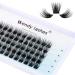 Individual Lashes D Curl Cluster Lashes 0.07mm 15mm DIY Lash Extensions Wide Stem Individual Eyelash Clusters Reusable Soft and Wispy Clusters Eyelash Extensions(FD-D18-0.07-D-15) RR-15mm D18-0.07-D