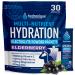 Hydronique Hydration Packets Sugar Free | Low Sodium Electrolytes Powder | Travel, Rehydration, Immunity | Vitamins, Minerals, Antioxidants | Elderberry Flavor (30 Packs)