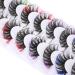 Colored 5D Mink False Eyelashes - 8 Pairs by GODDVENUS | D Curl Strip Lashes for Natural Wispy Look and Salon Perfect Results - Buy Online on GoSupps.com