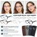 Shop EYEURL 3 Pack Cat Eye Reading Glasses - Blue Light Blocking Rhinestone Coating Spring Hinges +2.50 Magnification - Stylish Eyewear for Women - Buy Online on GoSupps.com