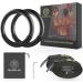 QUOLIX Gymnastic Rings with Adjustable Straps - 1300lbs Non-Slip Pull Up Rings for Home Gym Workout - Buy Online on GoSupps.com