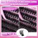 Yawamica Fluffy Lash Clusters - 200D Volume Eyelash Extensions 14-20mm Wispy Individual Lashes | 240pcs DIY for Beginners - Buy Online on GoSupps.com