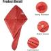 VOCOSTE Soft Hair Towel Wrap - Microfiber Drying Cap for Long Thick Hair - Watermelon Red - 25.6x9.8 - Buy Online on GoSupps.com