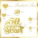 21 Pcs 50th Wedding Anniversary Golden Years Cake Topper 50th Birthday Wedding Anniversary Party Decoration Gold Glitter Color for 50th Couple Anniversary Party Supplies (50 Golden Years) - Buy Online on GoSupps.com