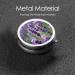 Purple Lavender Floral Portable Round Pill Box | Lightweight Moisture-Proof Vitamin Organizer - Buy Online on GoSupps.com