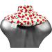 2-in-1 Neck Pillow with Stand-Up Collar - Cherry-White Linseed Heat & Cold Therapy - Buy Online on GoSupps.com