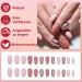 Buy Mrcuvaryas 24-Piece Medium Pink Ballerina Glitter Angular French Press-On Nails | Acrylic Full Cover Nail Art for Women & Girls | Easy Stick-On with Nail Glue Stickers - Buy Online on GoSupps.com