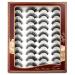 Greatlizard 20 pairs false eyelashes fake eyelashes long thick curly dramatic natural volume eyelash extensions 3D make-up kit (A8)