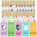 Rechoo 24 Pcs Rainbow Gel Polish Set - Neon & Glitter Colors with Thin Nail Brush for Swirl Line Art - Buy Online on GoSupps.com