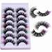 VNIHTT Colored Eyelashes - 5D Reusable Faux Mink Strip Lashes, 7 Pairs in 7 Vibrant Colors - D Curl False Lashes for Colored Lash Extensions Look - Buy Online on GoSupps.com