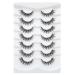 3D Clear Band lashes soft faux mink eyelashes natural cat eye false eyelashes wispy short reusable false eyelashes 7 pairs Happy Heartbeat (No.218)