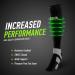 CFA V1 Quality Compression Socks for Men & Women - Best for Running Gym Cycling & Muscle Recovery - Sustainable Danish Design M Black/Gray - Buy Online on GoSupps.com