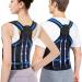 Back straight posture correction back women and men adjustable back trainers back support belts for relief back pain breathable baking baking corrector m (waist 38 -43 )