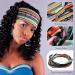 Yinder 18 Pcs African Turban Headbands for Women - Boho Wide Head Scarf Set for Yoga, Running & Sports - Buy Online on GoSupps.com