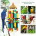 Mymulike 60cm Parrot Toys - Durable Wooden Bird Feed Toys for African Grey Cockatiels Finches Budgies and Amazon Parrots - Buy Online on GoSupps.com