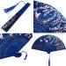 4 Pieces Folding Fans Handheld Fans Bamboo Fans with Tassel Women's Hollowed Bamboo Hand Holding Fans for Wall Decoration Gifts (Purple Dark Blue Pink and Sky Blue) Dark Blue Pink Purple Sky Blue - Buy Online on GoSupps.com