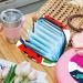 MUOOUM Menstrual Pad Bag Zipper Sanitary Napkin Pouch for Women and Girls - Ladybug on Green Leaves Design - Multi-colored - Buy Online on GoSupps.com