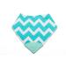 V&D HOME - Baby and Toddler Dribble Bib with Teether | 0-18 month Teething Bibs for Baby and Toddler | 100% BPA & Pthalate Free | Bandana bib with teether Blue and White Stripes