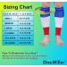 Doc Miller Calf Compression Sleeve - 1 Pair 15-20mmHg Support Socks for Sports & Recovery | Shin Splints Relief | 2-Pair Large Blue/White/Red - International Shipping - Buy Online on GoSupps.com