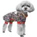 TONY HOBY Black Flower Dog Pajamas | 4-Legged Jumpsuit Onesies for Small Medium Dogs | All Seasons Wear | Size Medium - Buy Online on GoSupps.com