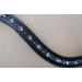 Gl cksHucke Browband Horse Blue 'Deep Blue' curved softly padded (coldblood leather dark brown) coldblood leather dark brown