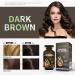 Herbishh Hair Color Shampoo 10 Sachet +1 Argan Hair Mask Pouch | 3 in 1 Hair Dye | PPD Free | Easy to Use | Available in 6 Colors | Long Lasting Hair Color (Dark Brown) - Buy Online on GoSupps.com