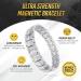 Magnetrx Ultrastarkes Magnet Hardship - Men's Magnetic Bracelet & Size Tool (Silver) | Shop Now for International Shipping - Buy Online on GoSupps.com