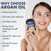 100ml PURE MOROCCAN ARGAN Oil Certified Organic Cold Pressed + UV Protected For Hair Skin and Nails Made in Canada(100ml) 100 ml (Pack of 1) - Buy Online on GoSupps.com