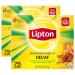 Lipton Tea Bags For a Delicious Beverage Decaf Black Tea Caffeine-Free and Made With Real Tea Leaves 75 Tea Bags (Pack of 2) 75 Count (Pack of 2) Decaffeinated