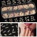 Noverlife 1200PCS Zodiac Nail Charm Flakes - 12 Constellation Alloy Sequins - 3D Gold Glitters & Nail Stickers for DIY Craft - Zodiac Words Letters - Scrapbooking & Phone Case - Buy Online on GoSupps.com