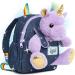 Naturally KIDS Small Unicorn Backpack for 3-4 Year Old Girls - Purple Toddler Backpack with Stuffed Animal - Perfect Gift for Girls - Includes Pockets & Reflective Logo - Buy Online on GoSupps.com