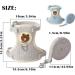 Breathable Rabbit Dishes with Leash | Adjustable Soft 2-Piece Set for Rabbits Hares and Small Animals - Outdoor Use (Blue & Gray) - Buy Online on GoSupps.com