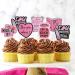 Bright Pink Girls' TV Show Themed Party Cupcake Toppers Set of 18 - Perfect for a girl's TV show themed birthday party bachelorette party or hen party decorations - SugarGera CU-MEAN-GIRLS-2 - Buy Online on GoSupps.com
