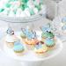 Blumomon 30-Piece 3D Butterfly Cake Topper Decorations | Blue & Gold Rim Cupcake Picks for Weddings Baby Showers & Birthday Parties - Buy Online on GoSupps.com
