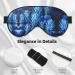 Blue Pineapple Print Unisex Sleep Mask - Double-Sided Eye Mask for Sound Sleep & Skin Care - Buy Online on GoSupps.com