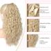 REECHO 18 Dark Ash Blonde Claw Clip Ponytail Extension - Long Curly Wavy Hairpiece for Women - Synthetic Multi-Layered Hair Extension - 160g - Buy Online on GoSupps.com