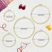 Cldamecy 5 Piece Bamboo Embroidery Hoop Set - 5-10 inch Round Adjustable Frames for Cross Stitch, Embroidery, and Art Craft - Buy Online on GoSupps.com